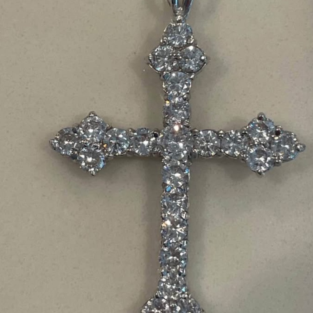 Sterling Silver 925 cz cross